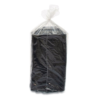 Dart® PresentaBowls Pro Black Square Bowls, 24 oz, Plastic, 63/Bag, 4 Bag/Carton (070248)