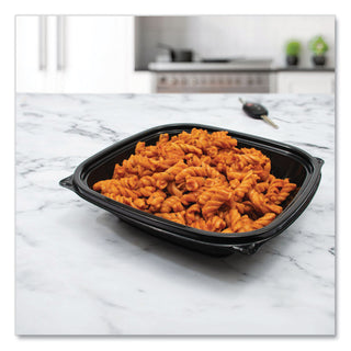 Dart® PresentaBowls Pro Black Square Bowls, 24 oz, Plastic, 63/Bag, 4 Bag/Carton (070248)