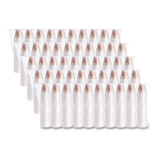Dart® Café G Foam Hot/Cold Cups, 12oz, White w/Brown & Red, 1000/Carton (12X16GDART)