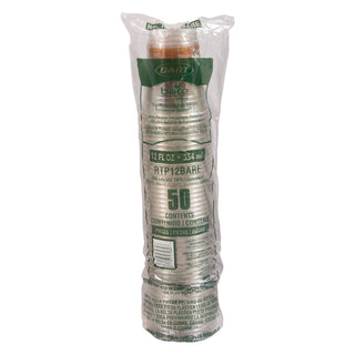 Dart® Bare Eco-Forward RPET Cold Cups, 12-14 oz, Clear, 50/Pack (DRCRTP12BAREPK)