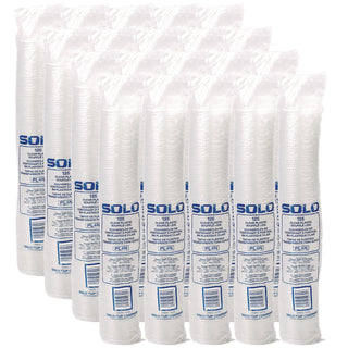 Dart® Non-Vented Cup Lids, Fits 3.25-9 oz Cups, Clear, 125/Sleeve, 20 Sleeves/Carton (DRCPL4N)