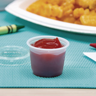 Dart® Polystyrene Portion Cups, 1 oz, Translucent, 2500/Carton (DCCP100N)