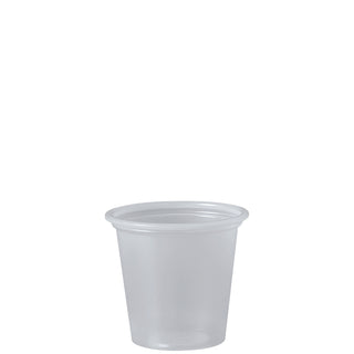 Dart® Polystyrene Portion Cups, 1 1/4 oz, Translucent, 2500/Carton (DCCP125N)
