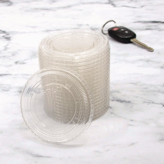Dart® Non-Vented Cup Lids, Fits 3.25-9 oz Cups, Clear, 125/Sleeve, 20 Sleeves/Carton (DRCPL4N)