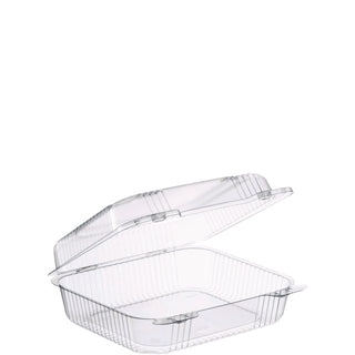 Dart® Staylock Clear Hinged Container, Plastic, 8 3/10 x 7 4/5 x 3, 125/Bag, 2BG/CT (C51UT1DART)