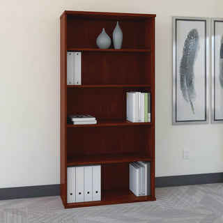 Bush® Series C Collection 36W 5 Shelf Bookcase, Hansen Cherry (BSHWC24414)