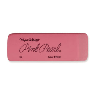 Papermate® Pink Pearl Eraser, Rectangular, Medium, Elastomer, 24/Box (PAP70520)