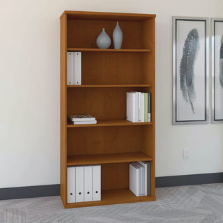 Bush® Series C Collection 36W 5 Shelf Bookcase, Natural Cherry (BSHWC72414)