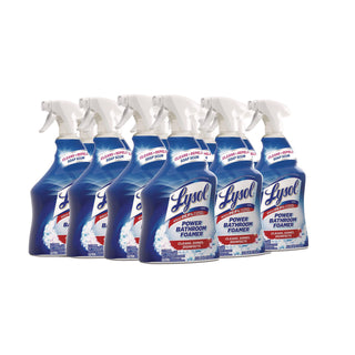 LYSOL® Brand Disinfectant Power Bathroom Foamer, Liquid, Atlantic Fresh, 32 oz Spray Bottle, 12/Carton (RAC02699CT)