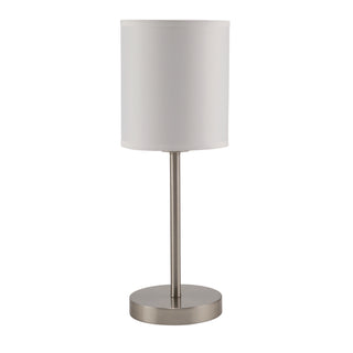 Ledu® Slim Line Lamp Set, Table 12 5/8" High and Floor 61.5" High, 12"; 6"w x 61.5"; 12.63"h, Silver (LEDL9135)