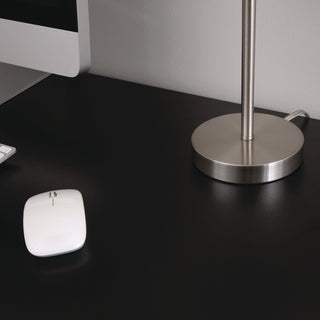 Ledu® Slim Line Lamp Set, Table 12 5/8" High and Floor 61.5" High, 12"; 6"w x 61.5"; 12.63"h, Silver (LEDL9135)