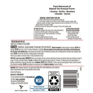 Professional EASY-OFF® Ready-to-Use Oven and Grill Cleaner, Liquid, 2qt Bottle, 6/Carton (REC80689)