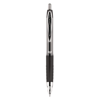 uniball® Signo 207 Retractable Gel Pen, 0.7mm, Black Ink, Smoke/Black Barrel, Dozen (UBC33950)