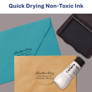 Carter's™ Pre-Inked Felt Stamp Pad, 6.25 x 3.25, Black (AVE21082)