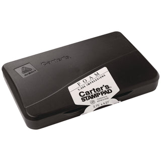 Carter's™ Pre-Inked Foam Stamp Pad, 4.25 x 2.75, Black (AVE21381)