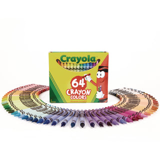 Crayola® Classic Color Crayons in Flip-Top Pack with Sharpener, 64 Colors (CYO52064D)