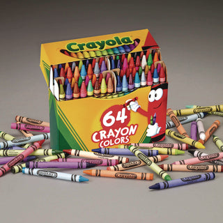 Crayola® Classic Color Crayons in Flip-Top Pack with Sharpener, 64 Colors (CYO52064D)