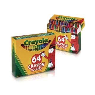 Crayola® Classic Color Crayons in Flip-Top Pack with Sharpener, 64 Colors (CYO52064D)