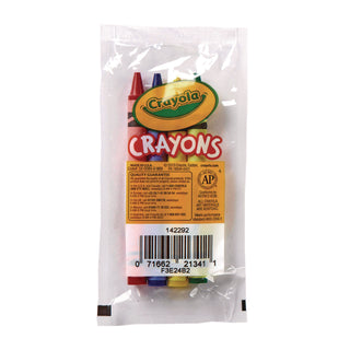 Crayola® Classic Color Crayons in Cello Pack, 4 Colors, 4/Pack, 360 Packs/Carton (CYO520083)