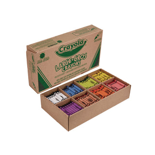 Crayola® Classpack Large Size Crayons, 50 Each of 8 Colors, 400/Box (CYO528038)
