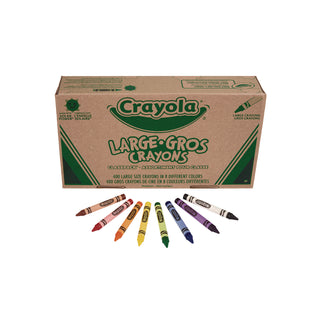 Crayola® Classpack Large Size Crayons, 50 Each of 8 Colors, 400/Box (CYO528038)