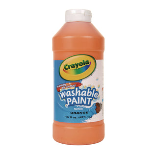 Crayola® Washable Paint, Orange, 16 oz (CYO542016036)