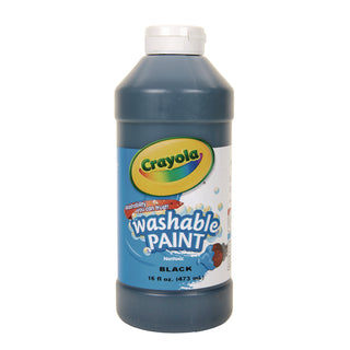 Crayola® Washable Paint, Black, 16 oz (CYO542016051)