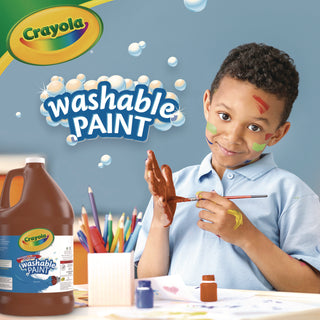 Crayola® Washable Paint, Brown, 1 gal (CYO542128007)