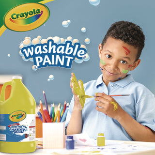 Crayola® Washable Paint, Yellow, 1 gal (CYO542128034)