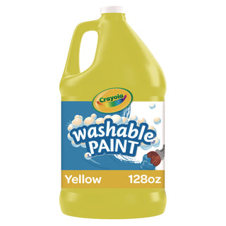 Crayola® Washable Paint, Yellow, 1 gal (CYO542128034)
