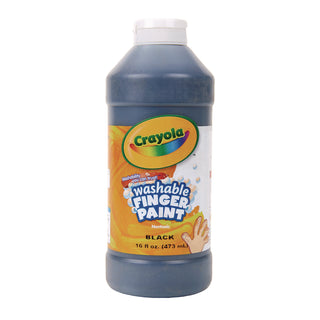 Crayola® Washable Fingerpaint, Black, 16 oz (CYO551316051)