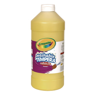 Crayola® Artista II Washable Tempera Paint, Yellow, 32 oz (CYO543132034)