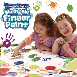 Crayola® Washable Fingerpaint, Orange, 16 oz (CYO551316036)