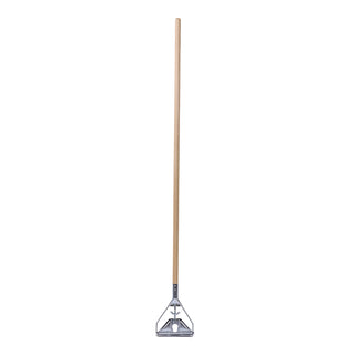 Boardwalk® Quick Change Metal Head Mop Handle for No. 20 and Up Heads, 62" Wood Handle (UNS605)