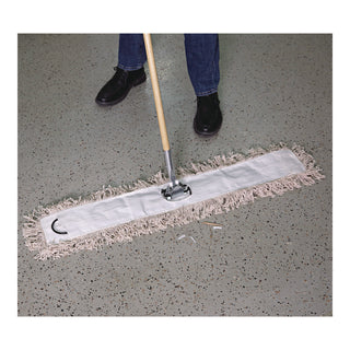 Boardwalk® Mop Head, Dust, Cotton, 48 x 3, White (UNS1048)
