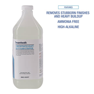 Boardwalk® Concentrated Heavy-Duty Floor Stripper, 1 gal Bottle, 4/Carton (BWK4404ST)