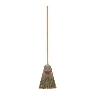 Boardwalk® Corn/Fiber Brooms, Corn/Yucca Bristles, 53.5" Overall Length, Natural, 6/Carton (BR10004BW)
