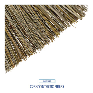 Boardwalk® Corn/Fiber Brooms, Corn/Synthetic Fiber Bristles, 36" Overall Length, Gray/Natural, 12/Carton (BR10016BW)