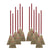Boardwalk® Corn/Fiber Brooms, Corn/Synthetic Fiber Bristles, 36" Overall Length, Gray/Natural, 12/Carton (BR10016BW)