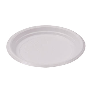 Boardwalk® Hi-Impact Plastic Dinnerware, Plate, 9" dia, White, 500/Carton (BWKPLTHIPS9WH)
