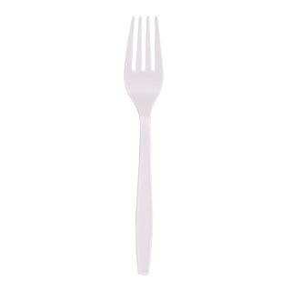 Boardwalk® Heavyweight Polypropylene Cutlery, Fork, White, 1000/Carton (BWKFORKHWPPWH)