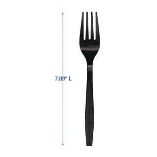 Boardwalk® Heavyweight Polypropylene Cutlery, Fork, Black, 1000/Carton (BWKFORKHWPPBLA)