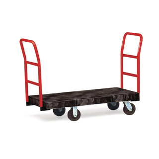 Rubbermaid® Commercial Heavy-Duty Platform Truck Cart, 1,200 lb Capacity, 24 x 48 Platform, Black (RCP4436-10BLA)