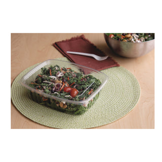 Eco-Products® Renewable and Compostable Rectangular Deli Containers, 48 oz, 50/Pack, 4 Packs/Carton (ECPEP-RC48)