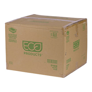 Eco-Products® Renewable and Compostable Rectangular Deli Containers, 48 oz, 50/Pack, 4 Packs/Carton (ECPEP-RC48)