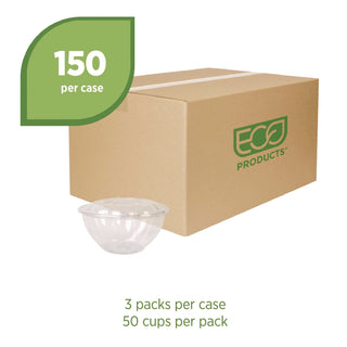 Eco-Products® Renewable and Compostable Salad Bowls with Lids - 32 oz, 50/Pack, 3 Packs/Carton (ECOEPSB32)