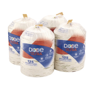 Dixie® Pathways with Soak Proof Shield Heavyweight Paper Bowls, WiseSize, 12 oz, Green/Burgundy, 500/Carton (DXESXB12WS)