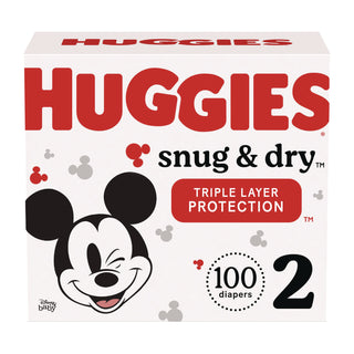 Huggies® Snug and Dry Diapers, Size 2, 12 lbs to 18 lbs, 100/Carton (KCM54646)