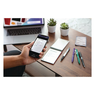 Rocketbook Mini Notepad, Black Cover, Dot Grid Rule, 3 x 5.5, White, 48 Sheets (RKBEVRMRCCCEFR)