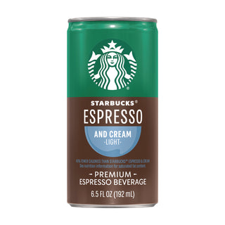 Starbucks® Cold Brew Coffee, Espresso and Cream Light, 6.5 oz Can, 24/Carton (SBKPEP04517)